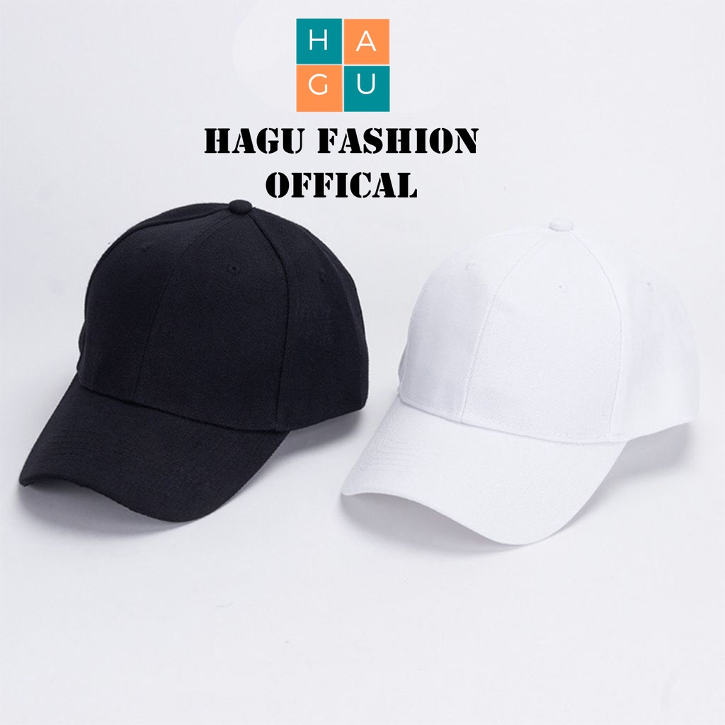 Nón Kết trơn Hagu Quai dán 423 Phong Cách Ulzzang Form Unisex Nam Nữ