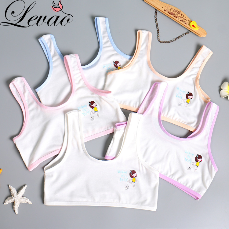 Áo Ngực Thể Thao Cotton Cho Bé Gái Dậy Thì Levao
