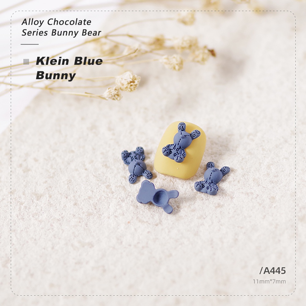 Phụ Kiện Trang Trí Móng Tay Nghệ Thuật Bằng Hợp Kim Hình Gấu Thỏ Cửa Hàng Trà Sữa Sô Cô La Phong Cách Nhật Bản