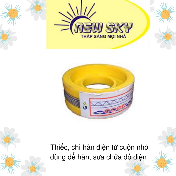 Thiếc, chì hàn điện tử cuộn nhỏ dùng để hàn, sửa chữa đồ điện