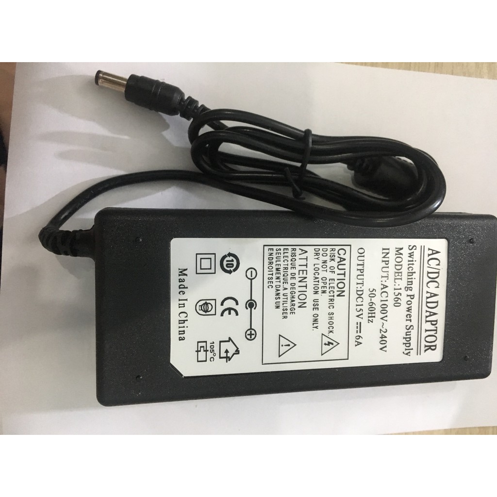 Adapter nguồn 15V 6A cho loa kéo