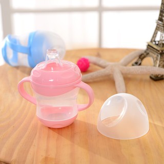 Bình sữa mỏ vịt silicon 160ml chống nhỏ nước tay cầm cách nhiệt-tungan0704779999