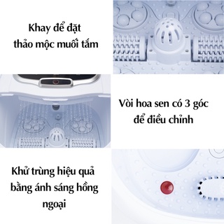 Bồn ngâm chân massage serenelife sl12 htbeauty tự làm nóng nước với con - ảnh sản phẩm 6