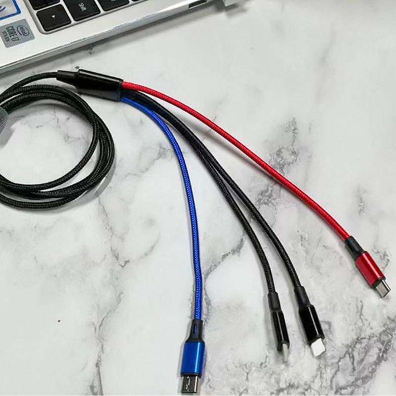 Cáp sạc 4 trong 1 ANKNDO USB type C thích hợp cho SAMSUNG HUAWEI XIAOMI iPhone 13 12 11 Pro Max XS