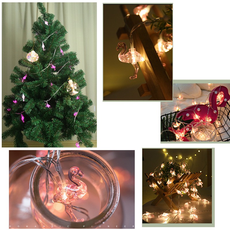 Đèn Led Trang Trí Noel, Tết 3M 20 Đèn Hình Quả Thơm, Bươm Bướm, Ngôi Sao