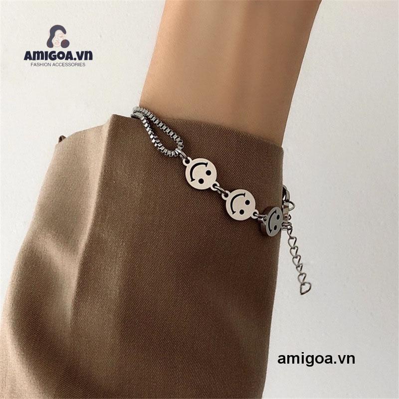 ✨✨Vòng Tay Mặt Cười Nữ Siêu Hot Phong Cách Châu Âu