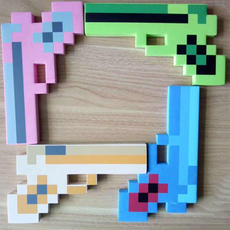 Súng đồ chơi minecraft chất liệu eva