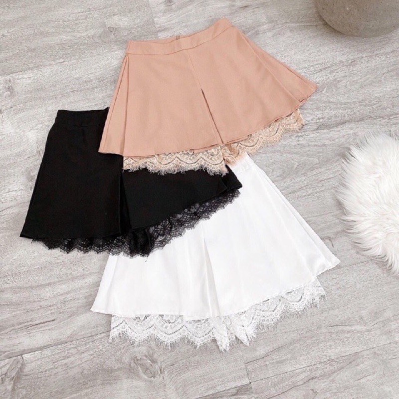 [Mã FAXANH55 giảm 10K đơn 50K] chân váy phối ren