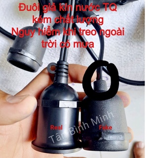 Bộ dây đuôi đèn thả ngoài trời 5m-10 đuôi, 10m-15 đuôi, 10m-20 đuôi e27