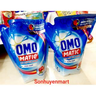 Combo 2 túi nước giặt OMO MATIC máy cửa trước bền màu 2kg