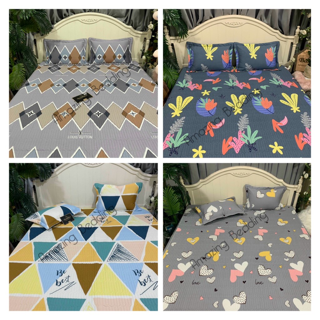 Sét ga gối chun trần bông chất liệu cotton 100% hàng đẹp loại 1 ( cập nhật mẫu liên tục)