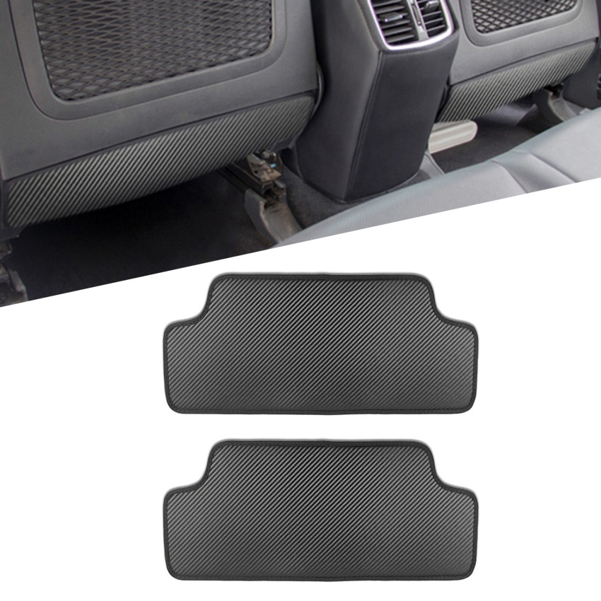 1 Miếng Đệm Da PU Chống Đá Bẩn Cho Ghế Sau Xe Hơi