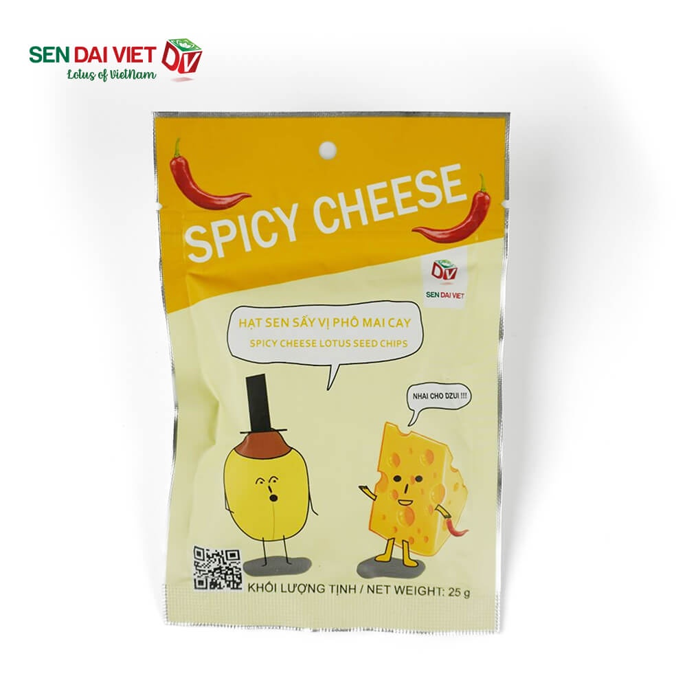 Hạt Sen Vị Phô Mai Cay-Béo Béo,Cay Cay-Sen Đại Việt-Gói 25g