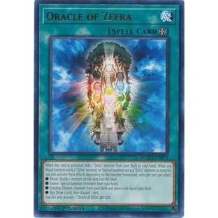 Thẻ bài Yugioh - TCG - Oracle of Zefra / MGED-EN073'