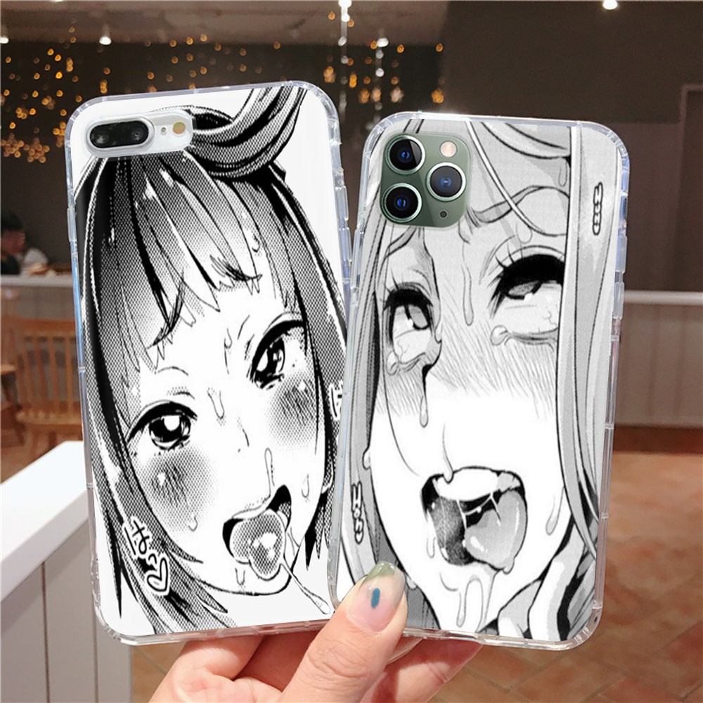 AT4 Anime Girl Ahegao Transparent Case for Nokia 3.1 5.1 6.1 7 7.1 Plus 3X 5X 6X 7X