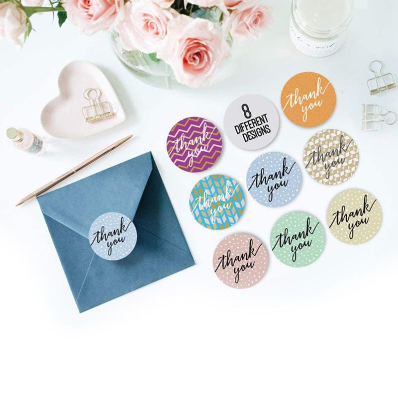 Set 100 hình dán 8 kiểu dáng khác nhau dùng để trang trí thiệp