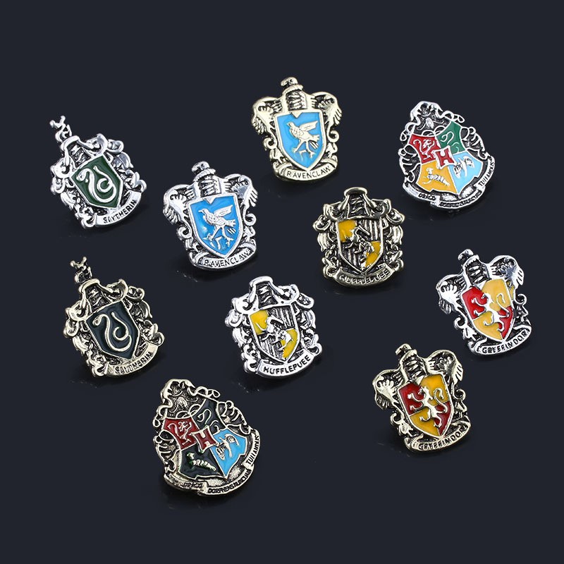 Trâm cài áo kim loại phong cách Harry Potter độc đáo