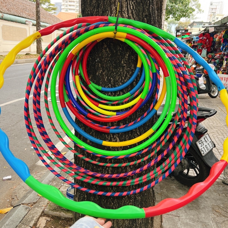Vòng Lắc Nhựa Trẻ Em,Vòng nhựa ghép màu sắc cho bé - Quyensports