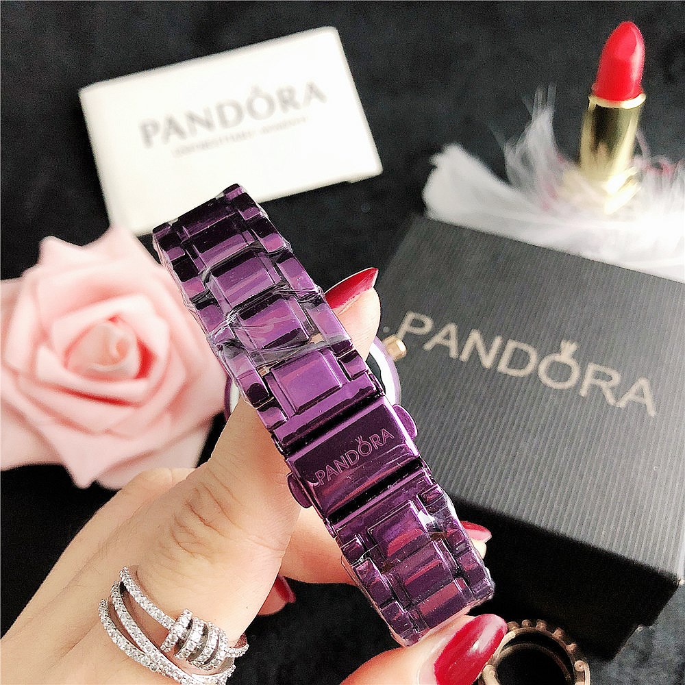 Pandora Đồng Hồ Đeo Tay Dây Thép Thời Trang Cho Nữ