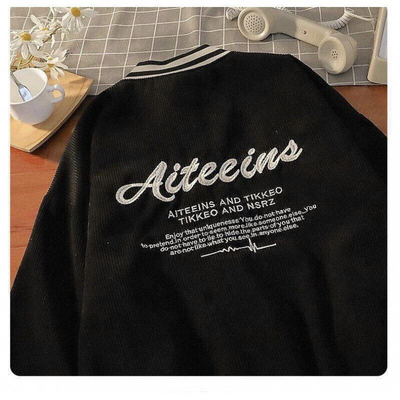 [Hình Thật + Video Thật] Áo bomber vải nhung tăm dày dặn siêu hot Aiteeins and Tikkeo form rộng cực xinh | BigBuy360 - bigbuy360.vn