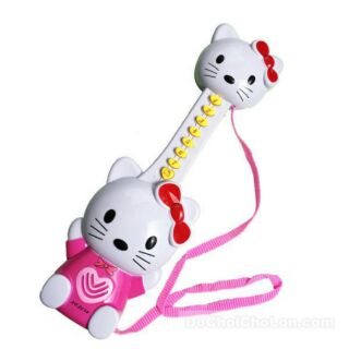 Đồ Chơi Đàn Guitar Mèo Kitty Dùng Pin Có Nhạc Tiếng Việt