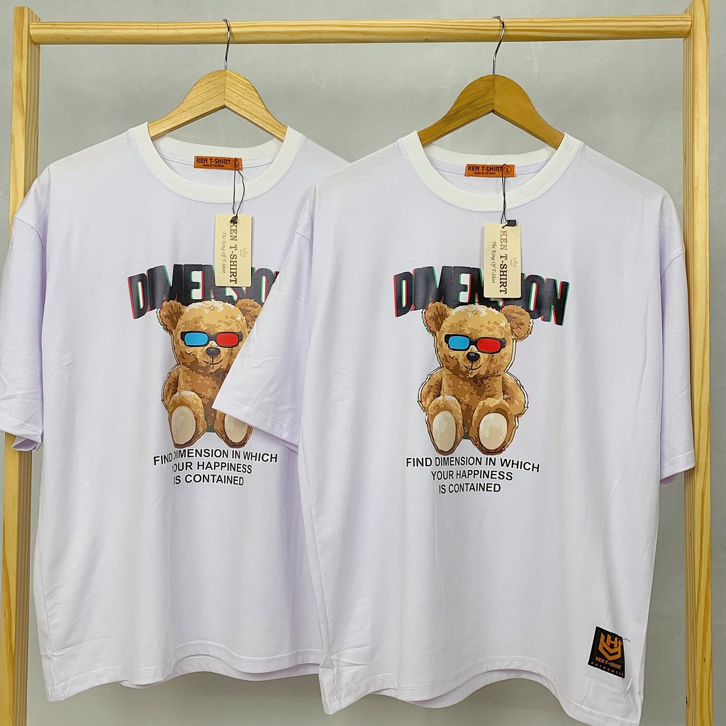 Áo thun tay lỡ HY KOREA nam nữ form rộng unisex in hình Dimension DC255.