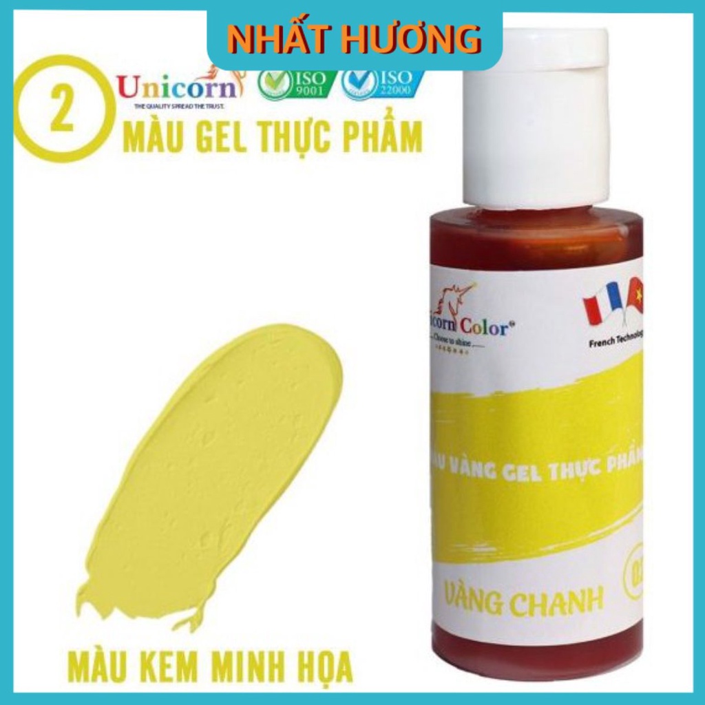 Màu Gel Vàng Chanh Unicorn D02 28gr