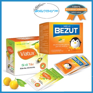 Siro Tắc Viatux (Hộp 25 Gói) Và Hobezut (Hộp 20 Gói) Giúp Giảm Ho Hết Khò Khè