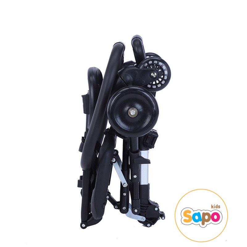 Xe đẩy cho bé,xe đẩy gấp gọn 2 chiều kèm ô đệm sapo kids