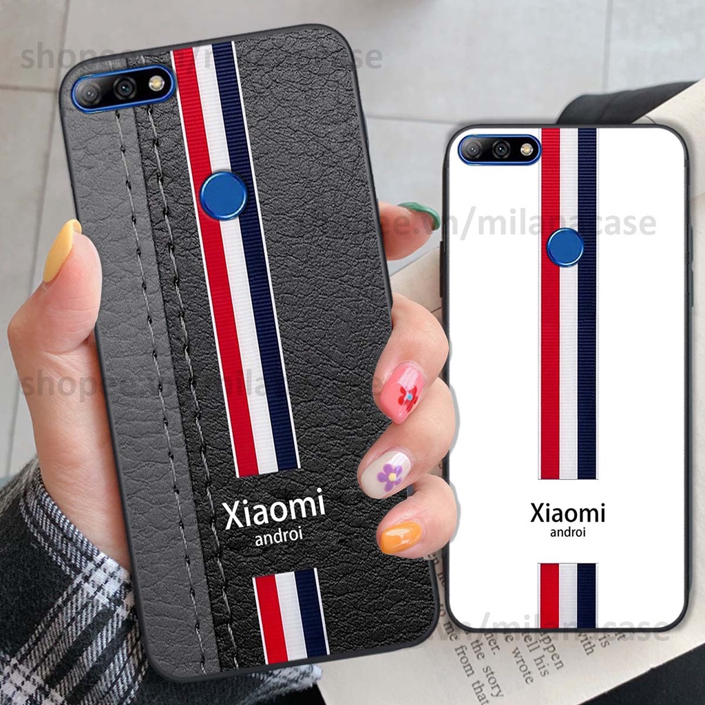 Ốp Huawei Y7 Prime 2018 / Y7 Pro 2018 in giả da phong cách thể thao, cá tính, thời trang