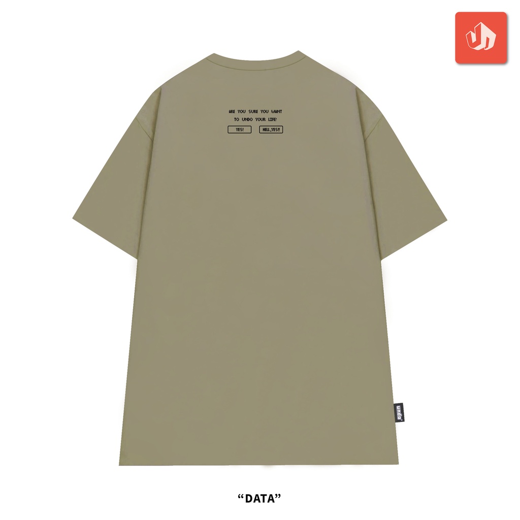 Áo Thun Unisex Undo Data Màu Stone 100% Standard Cotton - Local Brand Chính Hãng