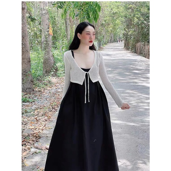 Áo khoác len nữ mỏng croptop tay dài chất đẹp hàng quảng châu 2022,áo khoác đi biển cực xinh