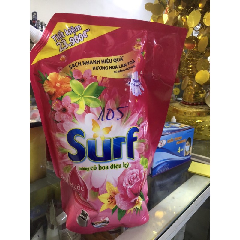 Nước giặt surf cỏ hoa diệu kỳ túi 3,5kg