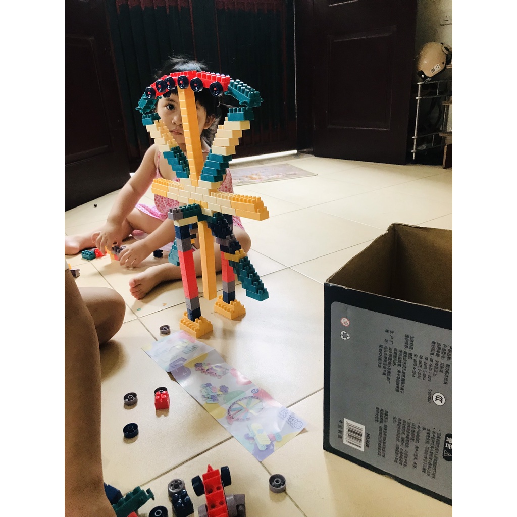 Đồ chơi lego 520 chi tiết sáng tạo cho bé , đồ chơi tăng khả năng tư duy phát huy trí tuệ cho trẻ em