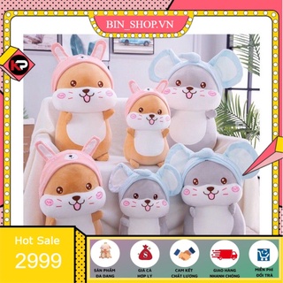 Gấu Bông Chuột Hamster cute, Thú Bông Chuột Dễ Thương Siêu Mềm Êm Mịn