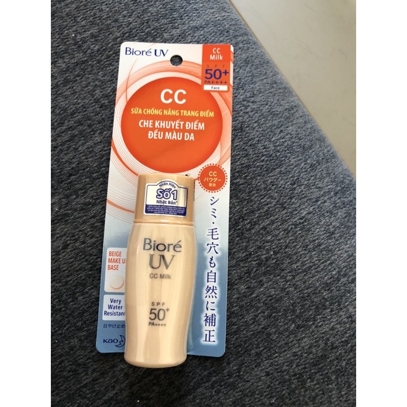 Sữa chống nắng Biore trang điểm UV Face CC Milk SPF 50+/PA ++++ 30ml