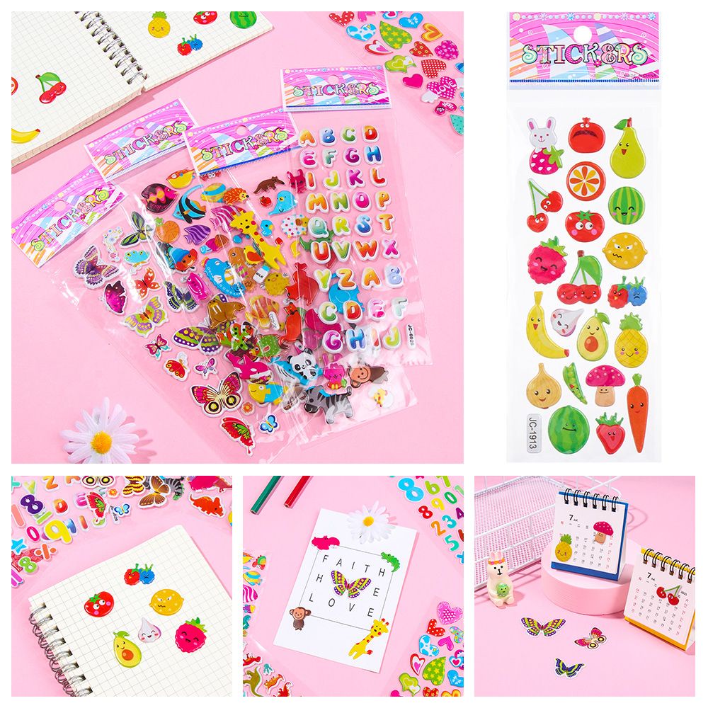 Miếng Dán Tường Họa Tiết Hoạt Hình Động Vật 3D Chống Thấm Nước Phong Cách Cổ Điển Cho Bé