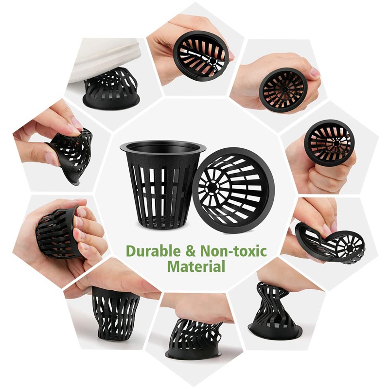 Bộ 60 Túi Lưới Lọc Môi Rộng 2 inch Tiện Dụng Cho Xô Trồng Cây Thủy Canh
