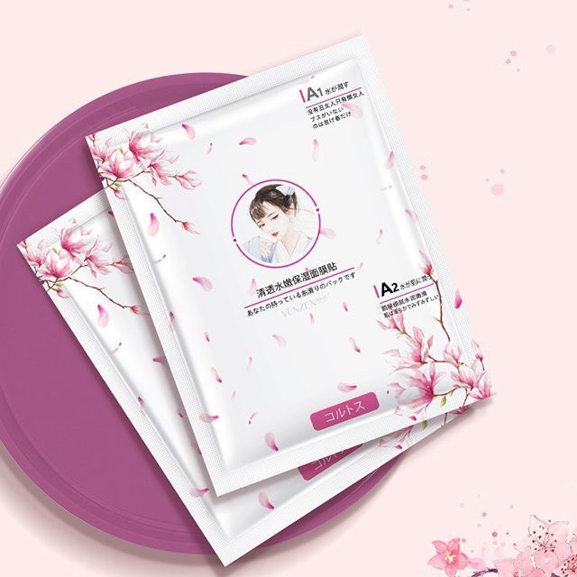 Mặt nạ hoa anh đào Venzen dưỡng ẩm, cấp ẩm, se khít lỗ chân lông, kiềm dầu