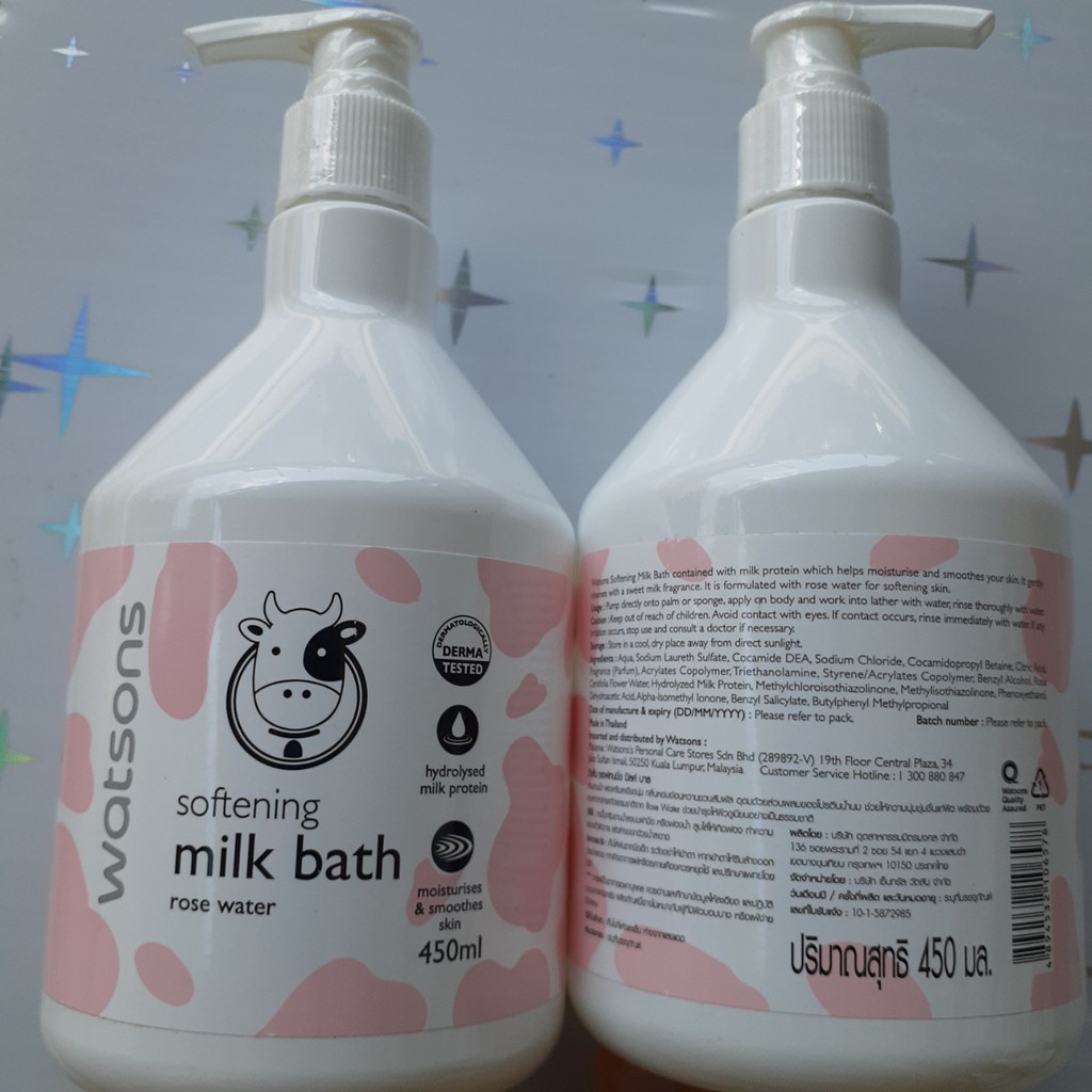 Combo 2 chai  Sữa tắm bò Watsons Thái Lan 450ml