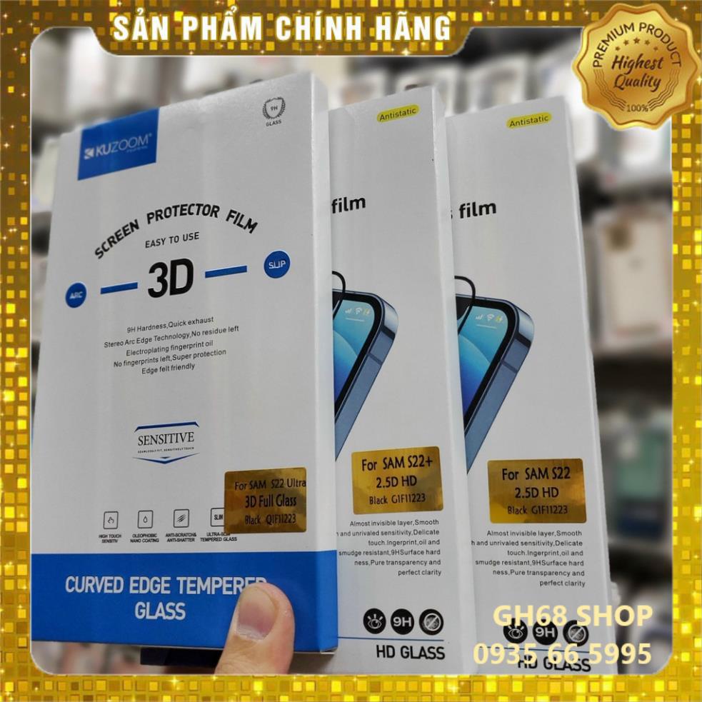 Kính cường lực full MÀN SAMSUNG Fold 4 / Fold 5 / Flip 5/ S22 / S22Plus / S22Ultra / S23 / S23 PLUS / S23 ULTRA 🌟KUZOOM🌟