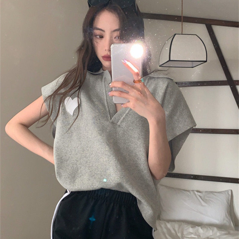 Áo Thun SáT NáCh Cổ Chữ V ThờI Trang Cho Nữ