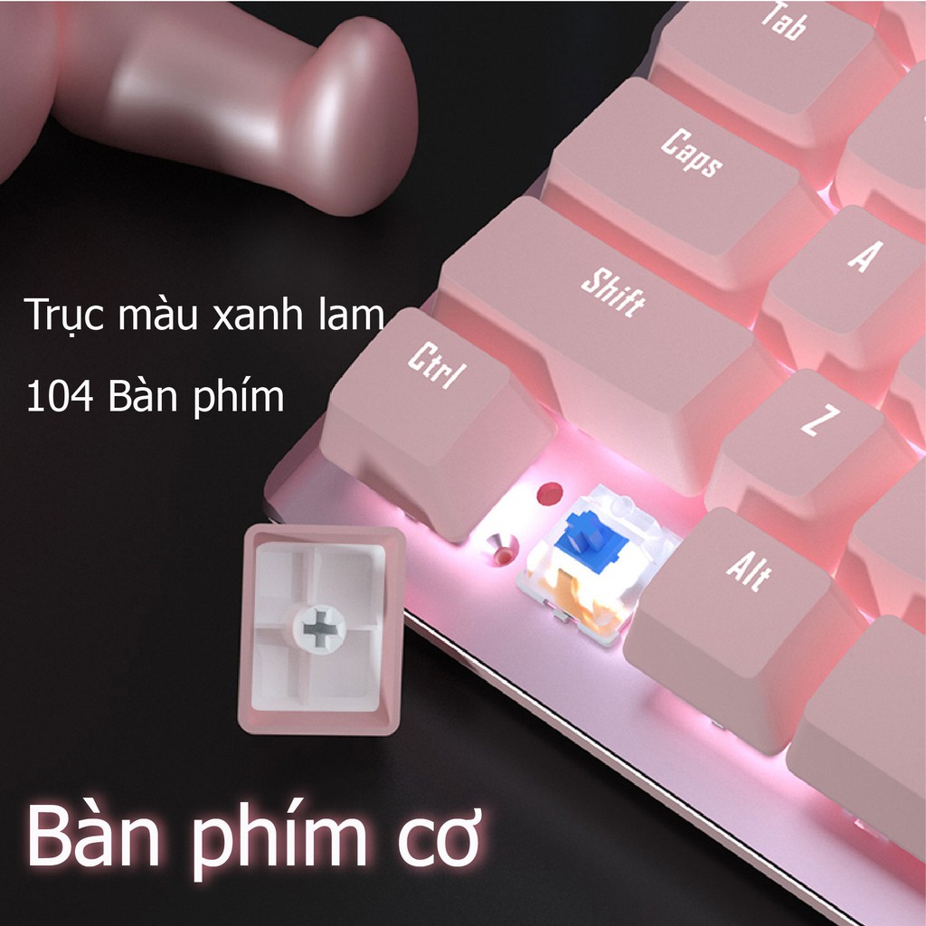 SG-8842 Bàn Phím Gaming có dây Giả Cơ Led Siêu Đẹp Chuyên Chơi Game, Văn Phòng Cho Máy Tính Laptop