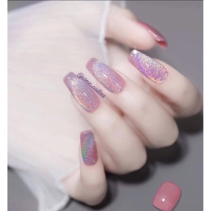 NAIL BOX móng thiết kế sẵn mẫu mắt mèo cầu vồng có làm theo yêu cầu