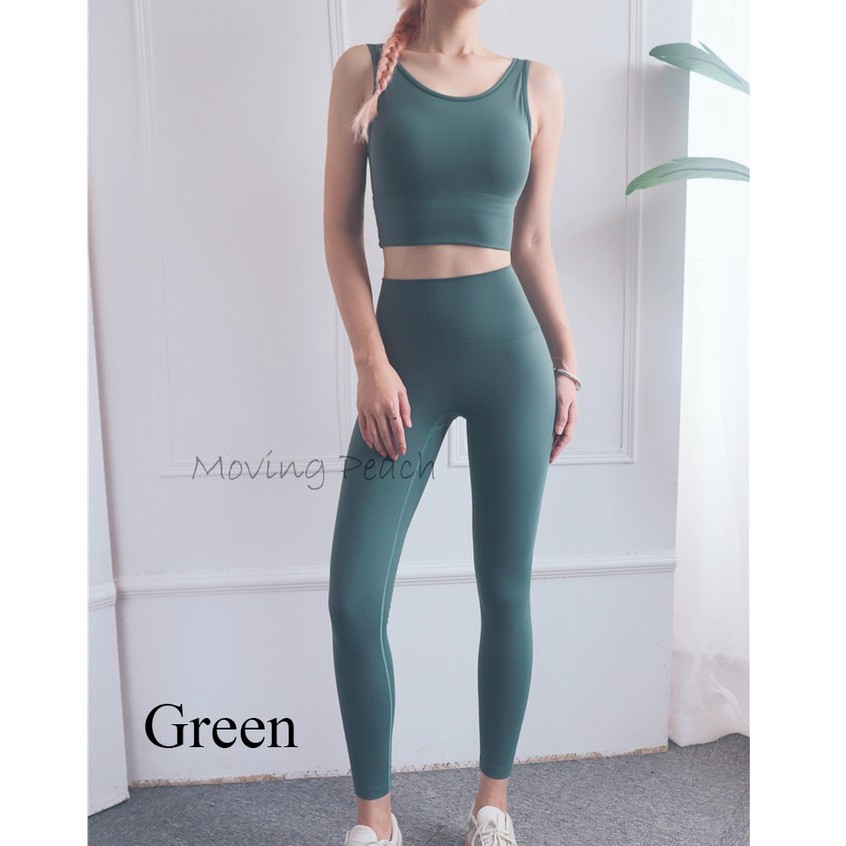Set Áo Quần MOVING PEACH Tập Yoga / Thể Thao EVD+HLL