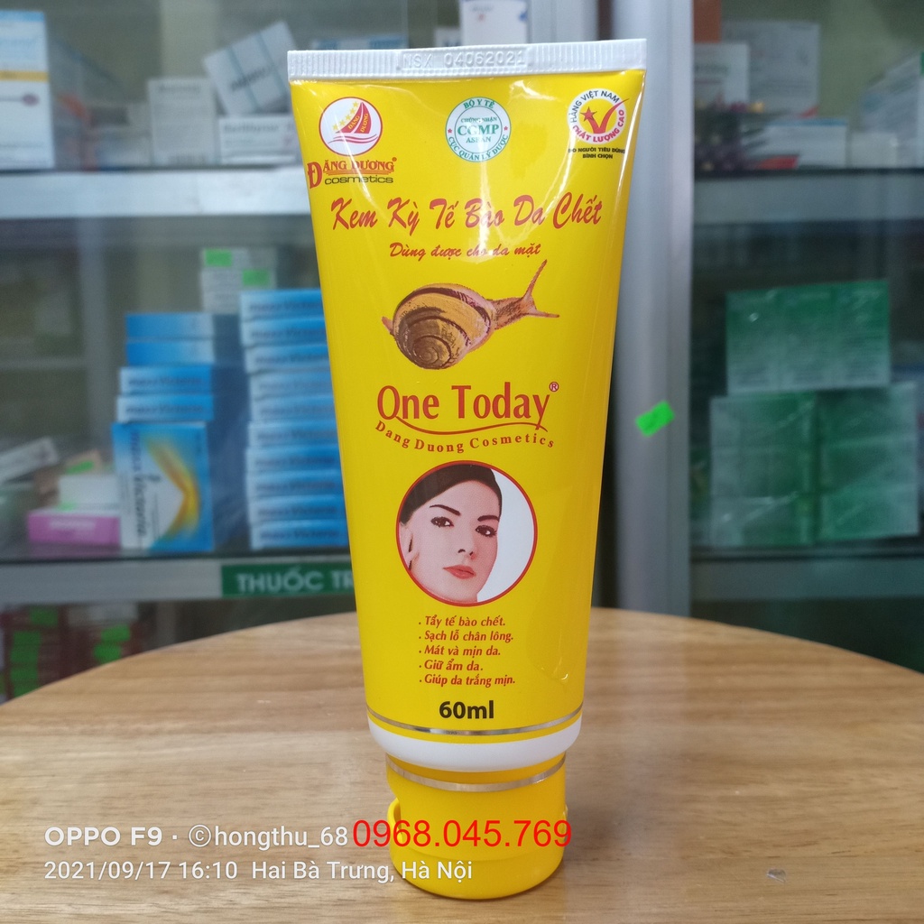 ONE TODAY - Kem kỳ tế bào da chết tuýp 60ml