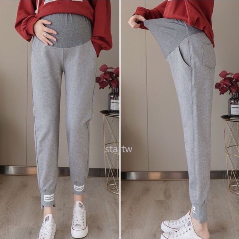 Quần bầu nỉ da cá xịn, form jogger thể thao siêu xinh, mềm đẹp trẻ trung - Q65