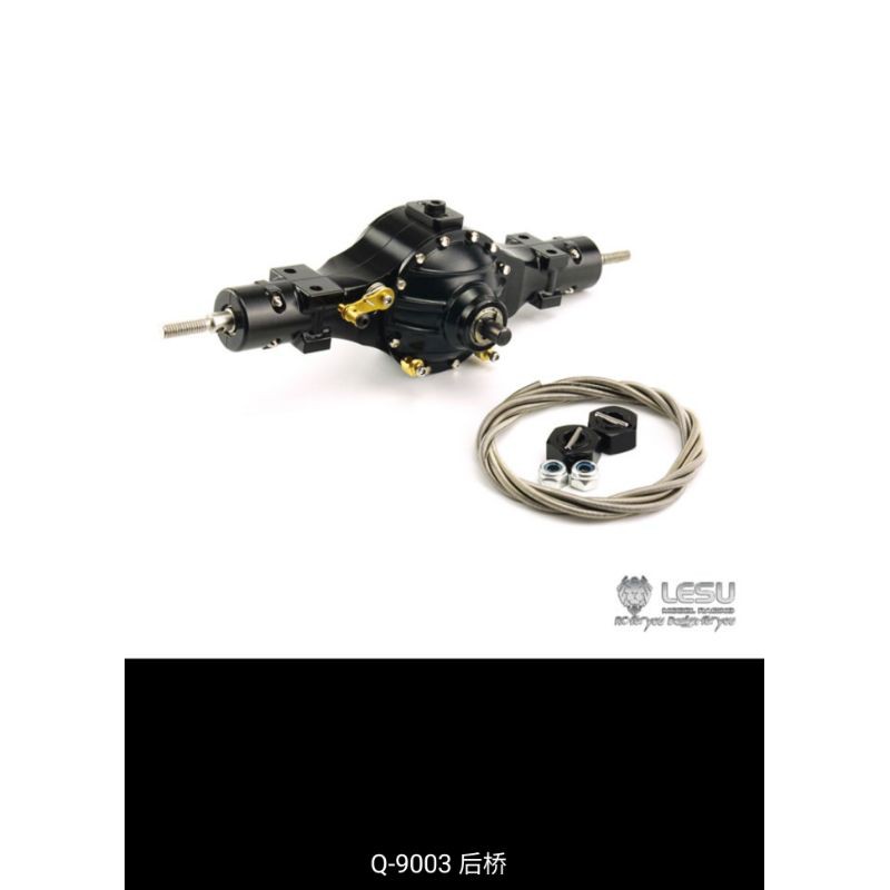 Bộ cầu dẫn động 1/14 8x8 models Q900 Full kim loại Lesu