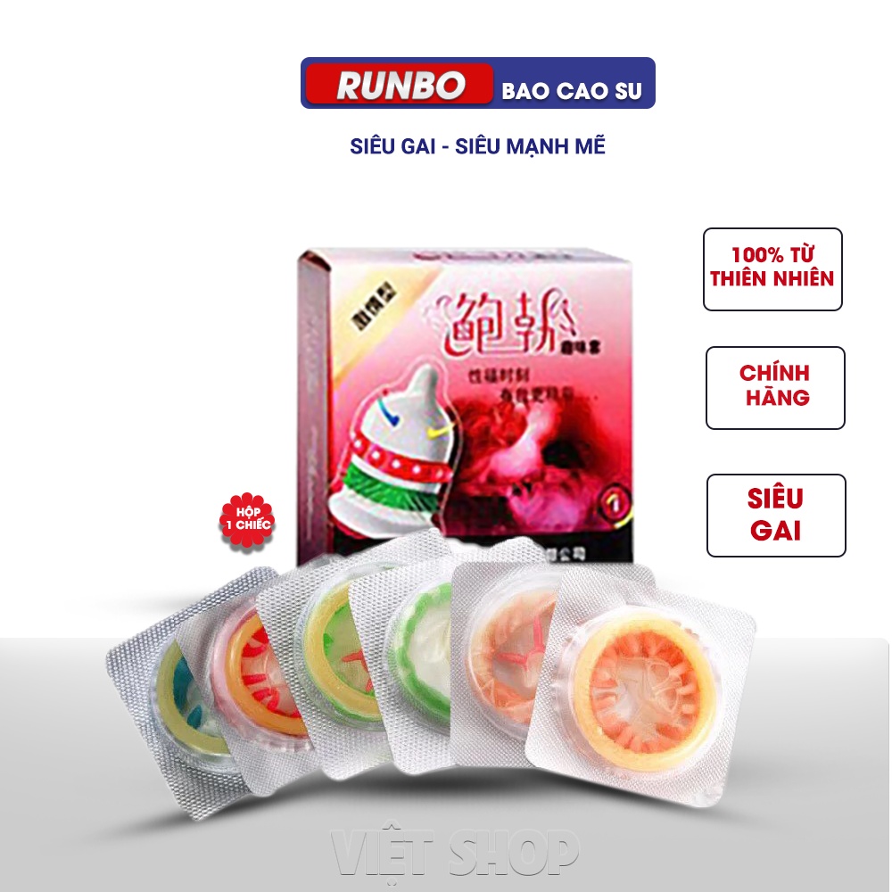Bao Cao Su Runbo 6 Sắc Thái. BCS Bán Chạy Tăng Khoái Cảm Kéo Dài Thời Gian