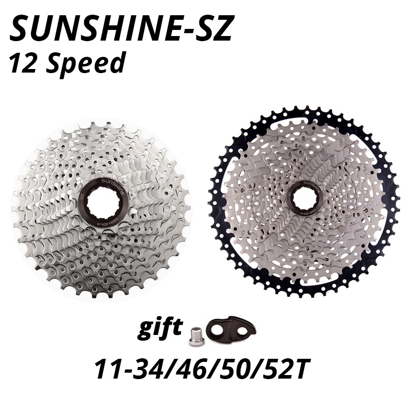 Sunshine bánh răng xe đạp 12 Tốc Độ 12S 34/46/50/52T Chuyên Dụng Cho SHIMANO SRAM